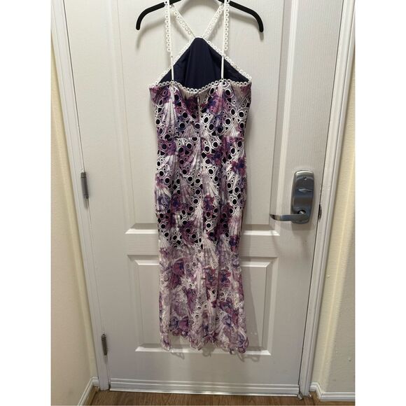 Elliatt Kaitlyn Floral Lace Maxi Dress- Multi Purple Wedding Guest size S NWT - Picture 6 of 8
